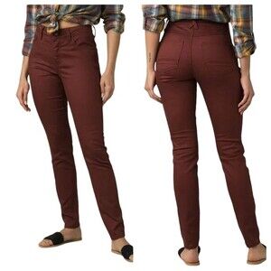 PRANA Vino Oday 9" High Rise Regular Inseam Skinny Jeans Organic Twee SIZE 0 25
